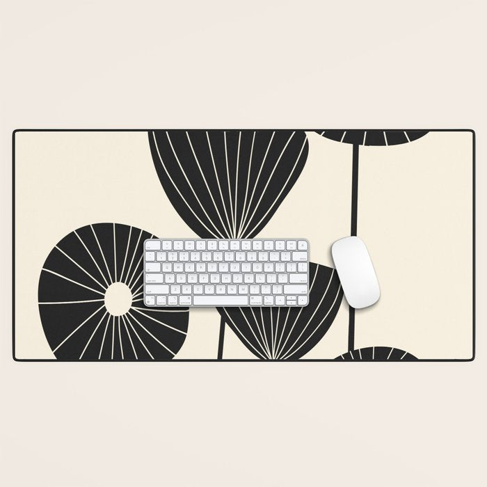 Abstract Flowers Desk Mat Gallery Image 1