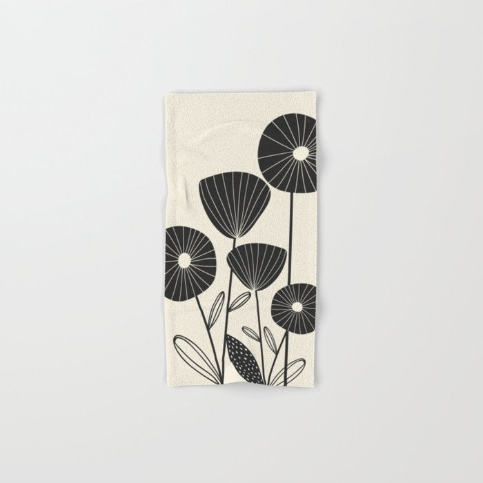Abstract Flowers Bath Towel Gallery Image 1