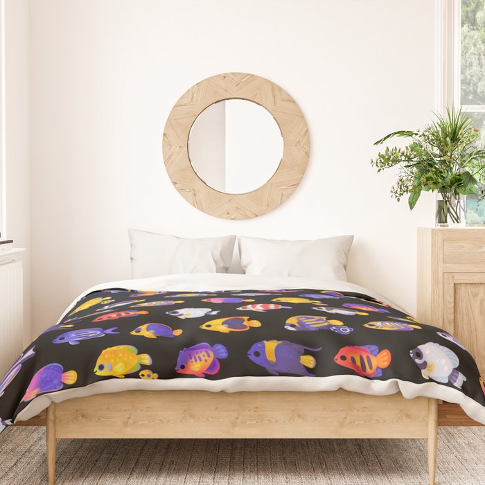 Angelfish! (marine) Duvet Cover Gallery Image 3
