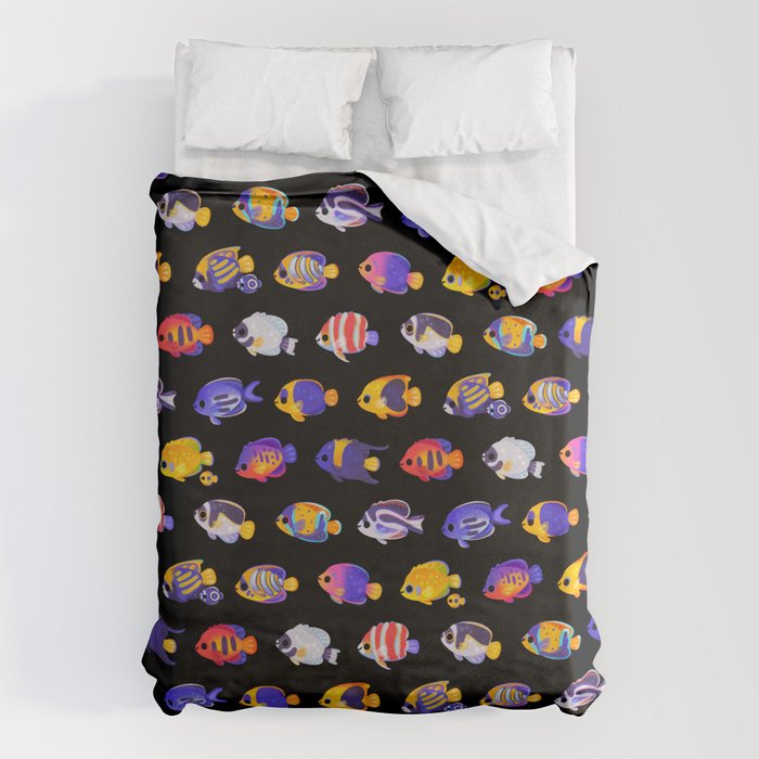 Angelfish! (marine) Duvet Cover Gallery Image 6