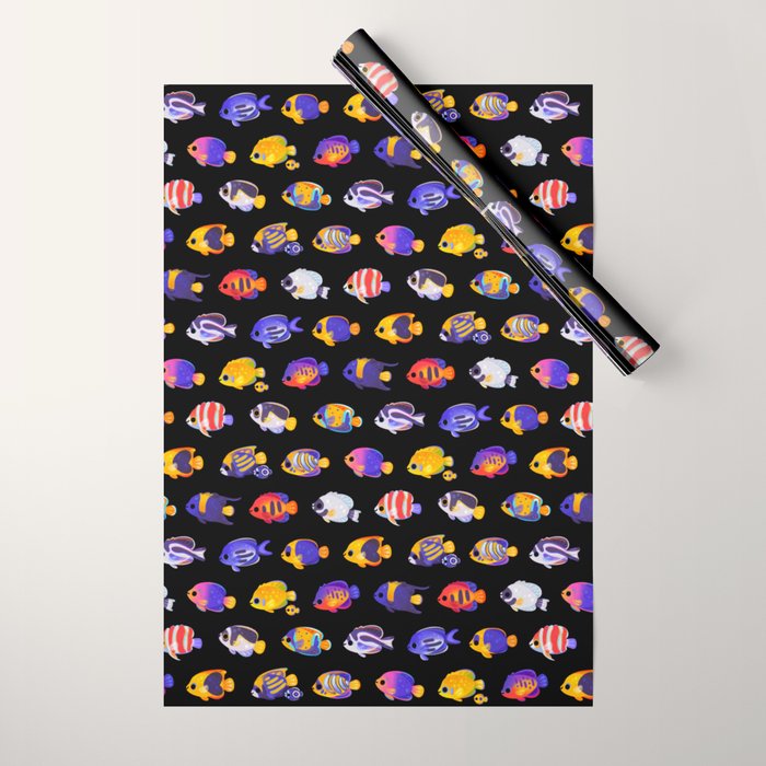 Angelfish! (marine) Wrapping Paper Gallery Image 1