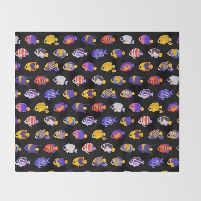 Angelfish! (marine) Throw Blanket Gallery Image 2