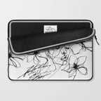 Monochrome Muse Expressive Line Art Portrait Laptop Sleeve Gallery Image 2
