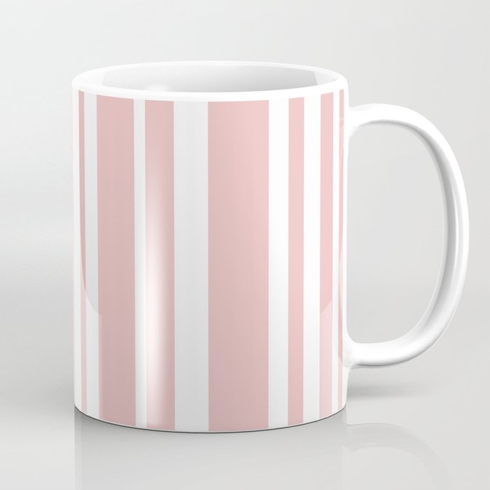 Classic Stripes XXIX - Blush Pink Coffee Mug Gallery Image 1