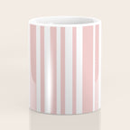 Classic Stripes XXIX - Blush Pink Coffee Mug Gallery Image 4