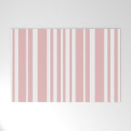 Classic Stripes XXIX - Blush Pink Welcome Mat Gallery Image 1