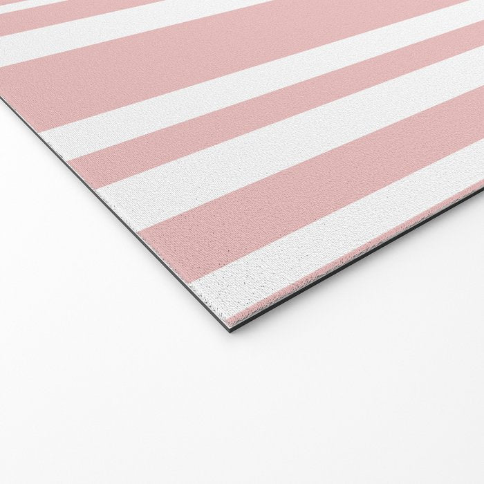 Classic Stripes XXIX - Blush Pink Welcome Mat Gallery Image 2