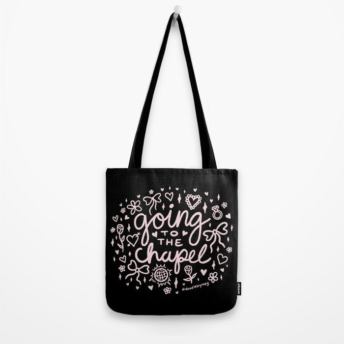 Going to the Chapel in Light Pink Tote Bag Gallery Image 2