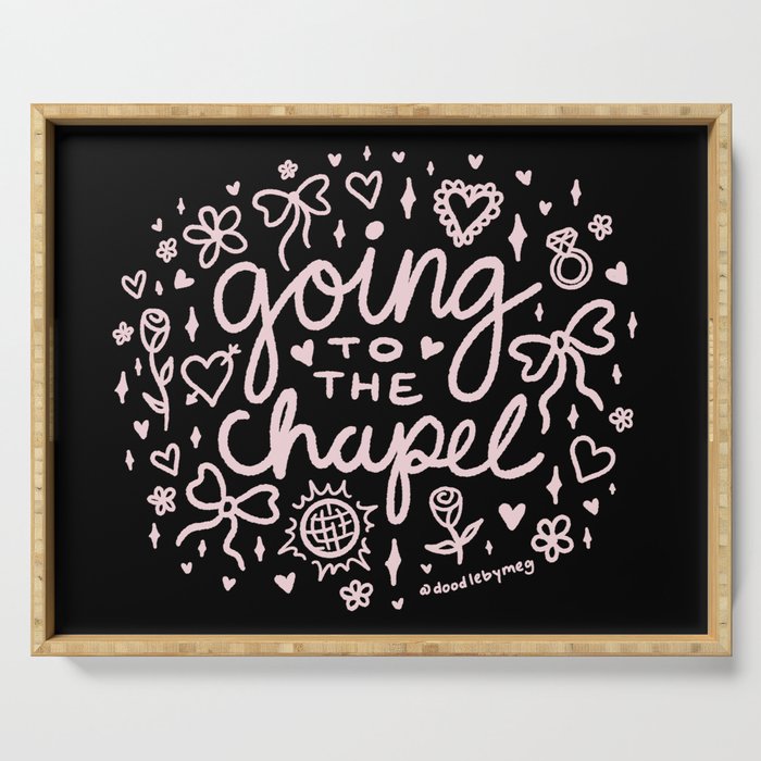 Going to the Chapel in Light Pink Serving Tray Gallery Image 1