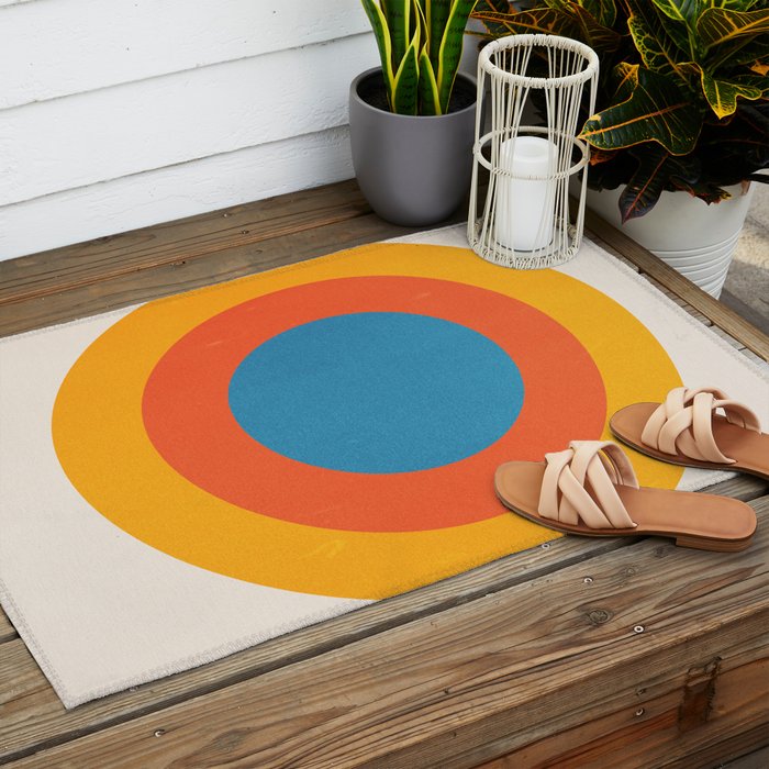 Bauhaus Circles: 1919 Exhibition Outdoor Rug Gallery Image 2