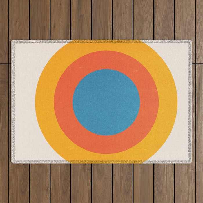 Bauhaus Circles: 1919 Exhibition Outdoor Rug Gallery Image 1