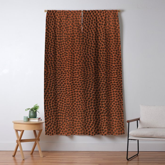 Football / Basketball Leather Texture Skin Window Curtain Gallery Image 5
