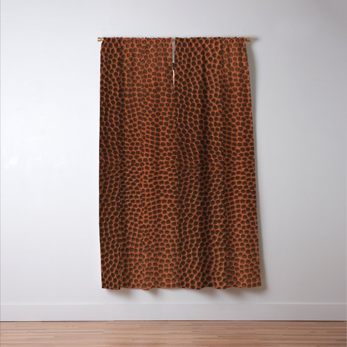 Football / Basketball Leather Texture Skin Window Curtain Gallery Image 3