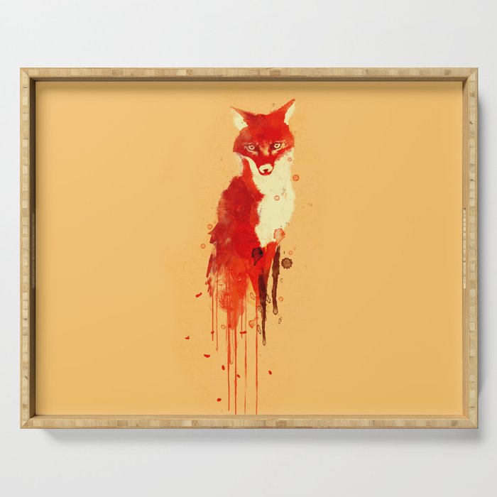 The fox, the forest spirit Serving Tray Gallery Image 1
