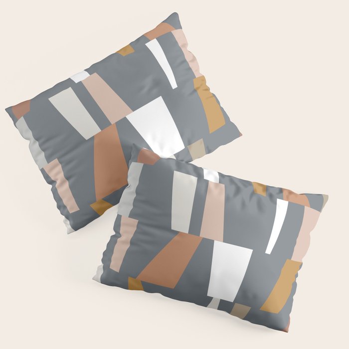 Neutral Geometric 02 Pillow Sham Gallery Image 1