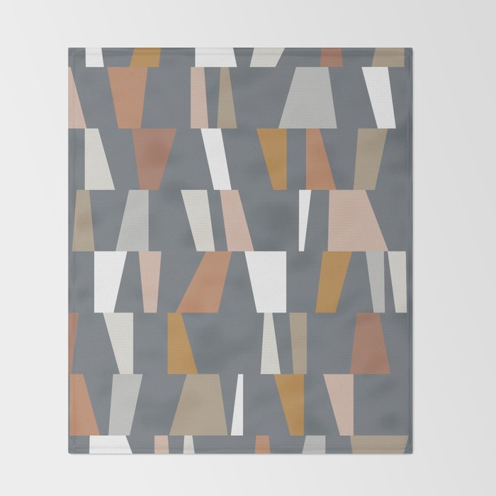 Neutral Geometric 02 Throw Blanket Gallery Image 2