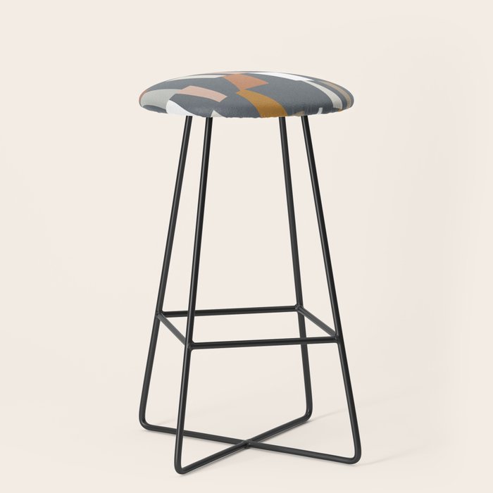 Neutral Geometric 02 Stool Gallery Image 1