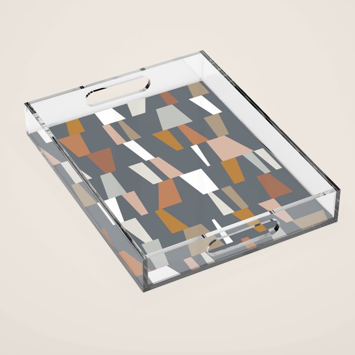 Neutral Geometric 02 Acrylic Tray Gallery Image 1
