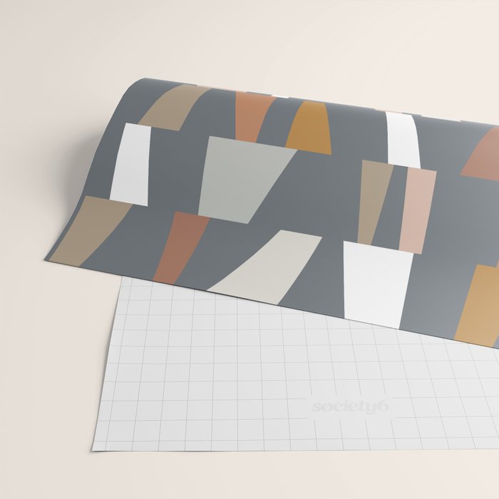 Neutral Geometric 02 Wrapping Paper Gallery Image 2
