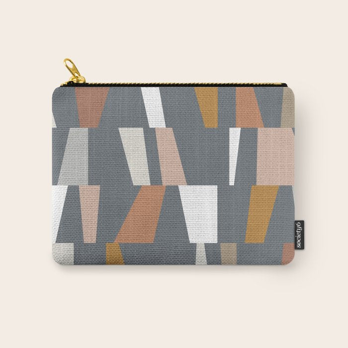 Neutral Geometric 02 Carry All Pouch Gallery Image 1