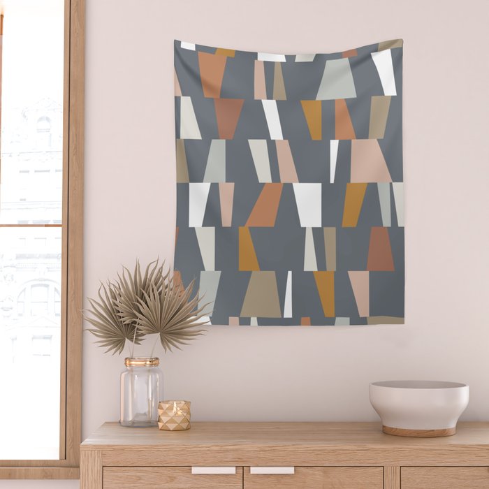 Neutral Geometric 02 Wall Tapestry Gallery Image 2