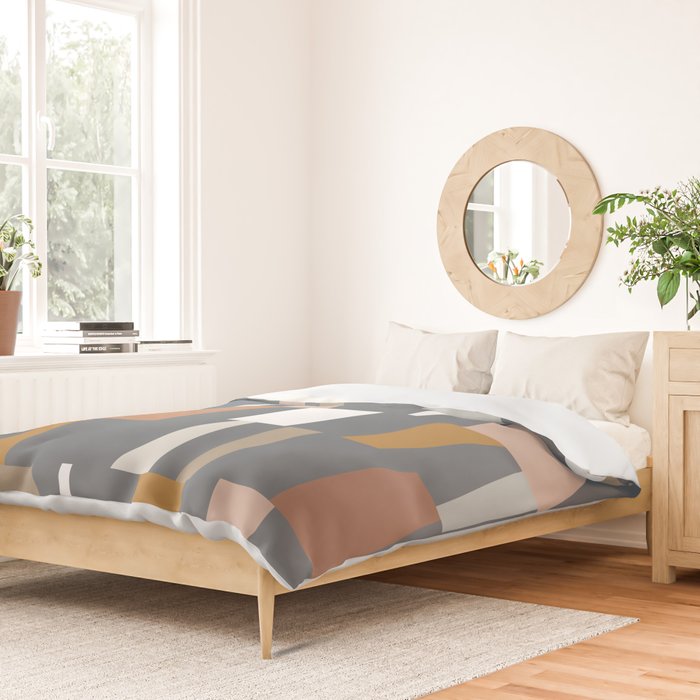 Neutral Geometric 02 Duvet Cover Gallery Image 2