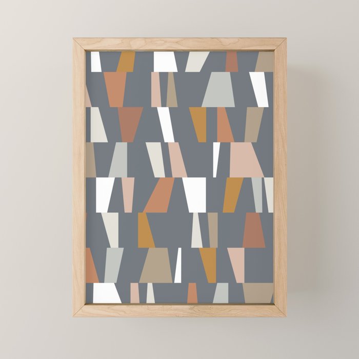 Neutral Geometric 02 Mini Art Print Gallery Image 1