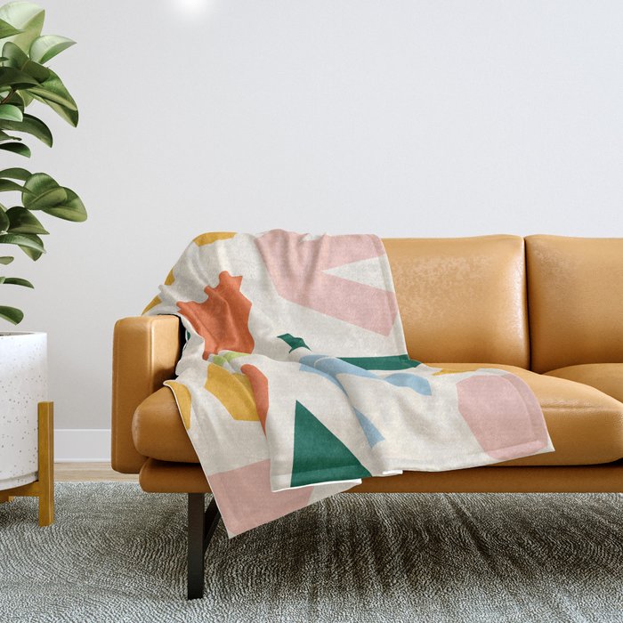 Geometrical abstract  Throw Blanket Gallery Image 1
