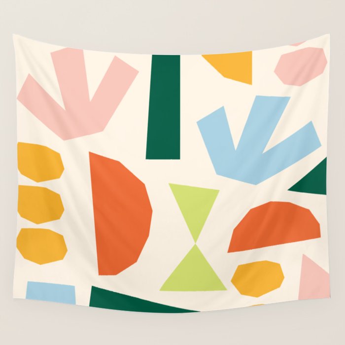 Geometrical abstract  Wall Tapestry Gallery Image 4