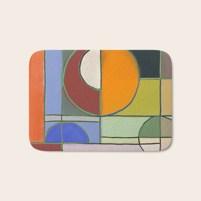Rectangles and Balls Bath Mat Gallery Image 1