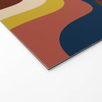 Retro Liquid Swirl 70s Contemporary Abstract Welcome Mat Gallery Image 2