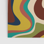 Retro Liquid Swirl 70s Contemporary Abstract Poster Gallery Image 3