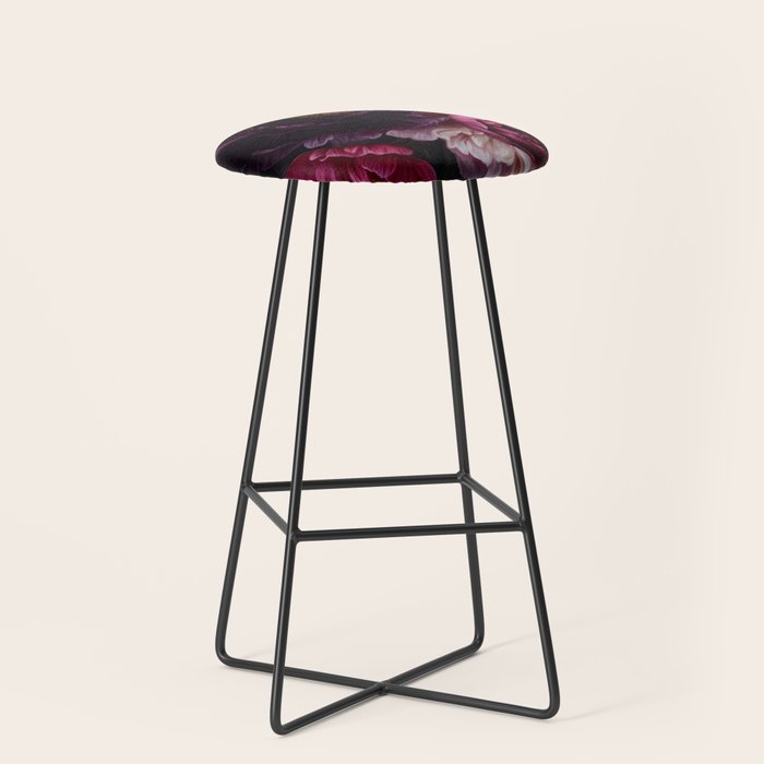 Nostalgic Lush Baroque Night Flowers Stool Gallery Image 1