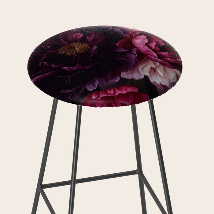 Nostalgic Lush Baroque Night Flowers Stool Gallery Image 2