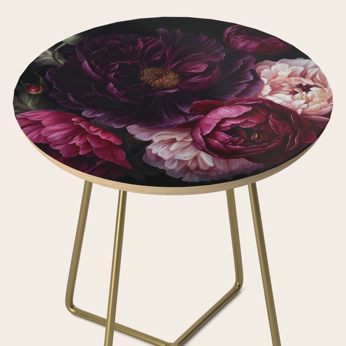 Nostalgic Lush Baroque Night Flowers Side Table Gallery Image 2
