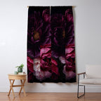 Nostalgic Lush Baroque Night Flowers Window Curtain Gallery Image 5