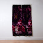 Nostalgic Lush Baroque Night Flowers Window Curtain Gallery Image 3