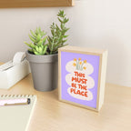 This Must Be The Place Typographic Pastel Print Mini Art Print Gallery Image 2