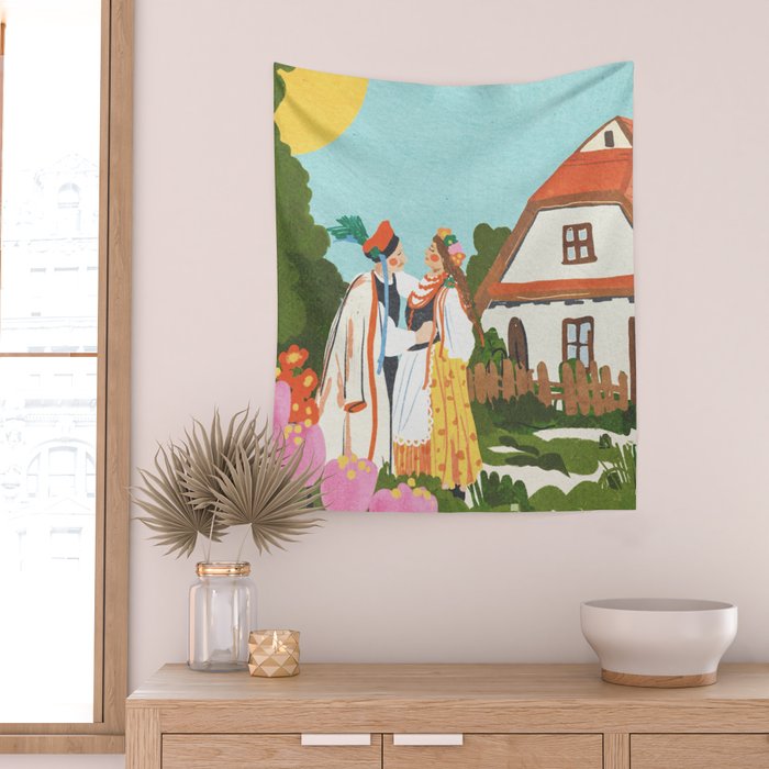 Polish folklore Wall Tapestry Gallery Image 2