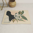 woman portrait /collage2 Rug Gallery Image 1