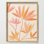 Earthy Pastel Floral Illustration Serving Tray Gallery Image 1