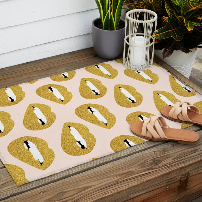 Don't Speak Evil #society6 #decor #buyart Outdoor Rug Gallery Image 2