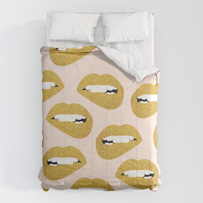 Don't Speak Evil #society6 #decor #buyart Comforter Gallery Image 6