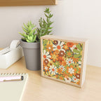 70's Retro Flowers Print Mini Art Print Gallery Image 2