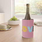 Happy LOVE - typography Wine Chiller Gallery Image 4