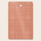 Red White Gingham Check Cutting Board Gallery Image 1