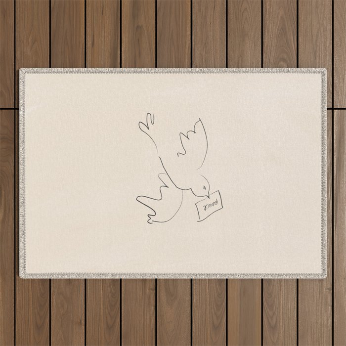 peace bird Outdoor Rug Gallery Image 1