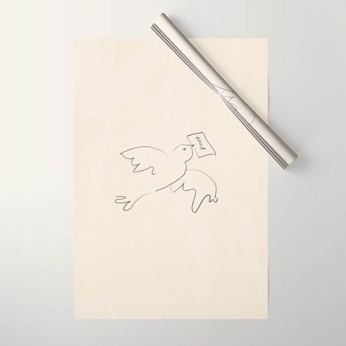 peace bird Wrapping Paper Gallery Image 1
