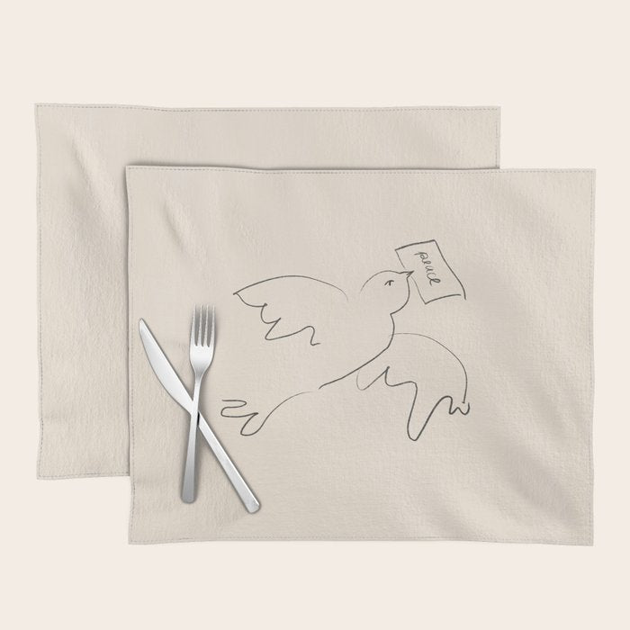 peace bird Placemat Gallery Image 1