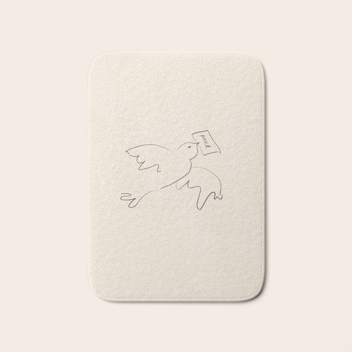 peace bird Bath Mat Gallery Image 1
